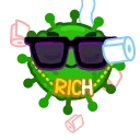 😎 emoji The Virus Telegram sticker 17 of 30