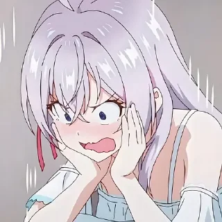 😱 emoji Аля иногда кокентничает @anime_sticks Telegram sticker 1 of 20