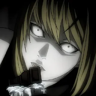😨 emoji Тетрадь смерти @anime_stickerr Telegram sticker 15 of 20