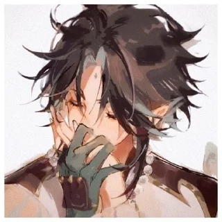 🪭 emoji #genshinimpact/сяо @TgEmodziBot Telegram sticker 10 of 106