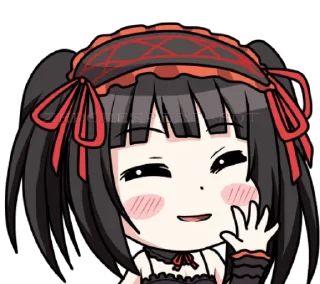 👋 emoji Kurumi (artist zephylyne) Telegram sticker 11 of 46