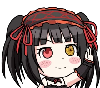 👋 emoji Kurumi (artist zephylyne) Telegram sticker 14 of 46