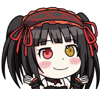 🤷‍♀ emoji Kurumi (artist zephylyne) Telegram sticker 24 of 46