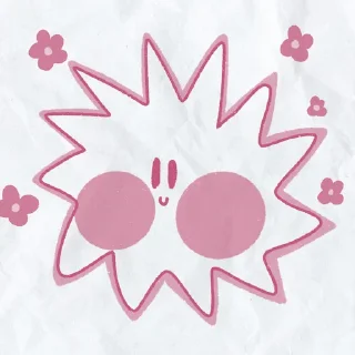 😘 emoji peachy stars by @peachytatts Telegram sticker 6 of 7