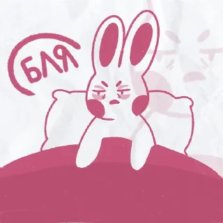 😵‍💫 emoji peachy bunny by @peachytatts Telegram sticker 6 of 55
