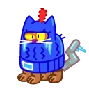 🥶 emoji A Cat in a Hat Telegram sticker 6 of 21