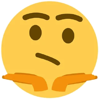 🤔 emoji 🤔 Telegram sticker 8 of 40