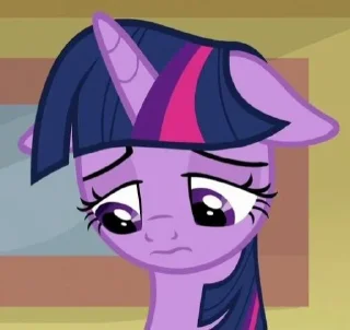 😕 emoji Twilight | @MyLittlePony_bots Telegram sticker 22 of 120