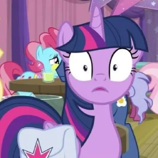😯 emoji Twilight | @MyLittlePony_bots Telegram sticker 15 of 120