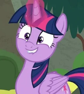 😏 emoji Twilight | @MyLittlePony_bots Telegram sticker 5 of 120