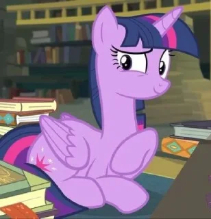 ☺️ emoji Twilight | @MyLittlePony_bots Telegram sticker 9 of 120