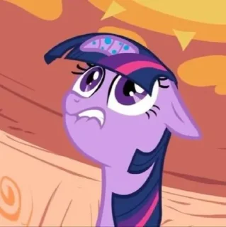 😬 emoji Twilight | @MyLittlePony_bots Telegram sticker 16 of 120