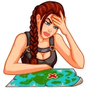 🤔 emoji Tomb Raider Telegram sticker 11 of 30