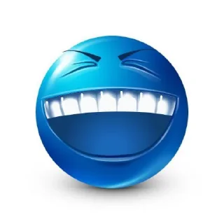 🤣 emoji Blue guy Telegram sticker 8 of 69