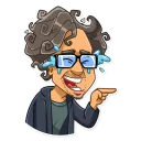Sticker from Tim Burton