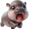 🏃‍♀ emoji Бегемотик @Nyasticks Telegram sticker 17 of 42
