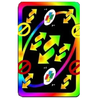 Sticker from UNO reverse collection