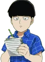 🗒 emoji mob psycho 100 - pack 2 Telegram sticker 17 of 35