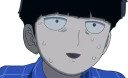 💧 emoji mob psycho 100 - pack 2 Telegram sticker 18 of 35