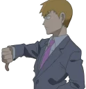 👎 emoji mob psycho 100 - pack 2 Telegram sticker 7 of 35