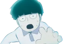 😮 emoji mob psycho 100 - pack 2 Telegram sticker 13 of 35