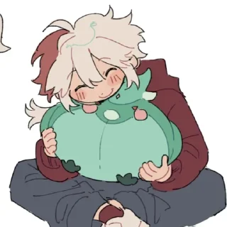 🍃 emoji ˏ 𓏧 𓏲𝙺𝚊𝚣𝚞𝚑𝚊 @genshinbyevico Telegram sticker 20 of 44