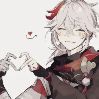 🍃 emoji ˏ 𓏧 𓏲𝙺𝚊𝚣𝚞𝚑𝚊 @genshinbyevico Telegram sticker 13 of 44