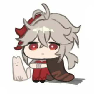 🍃 emoji ˏ 𓏧 𓏲𝙺𝚊𝚣𝚞𝚑𝚊 @genshinbyevico Telegram sticker 18 of 44