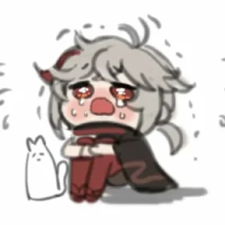 🍃 emoji ˏ 𓏧 𓏲𝙺𝚊𝚣𝚞𝚑𝚊 @genshinbyevico Telegram sticker 15 of 44