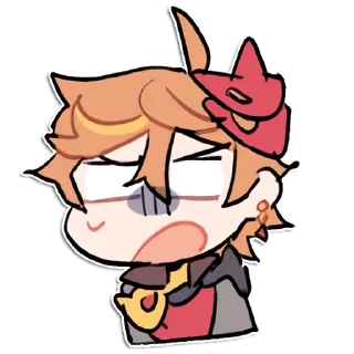 😰 emoji Tartali [Genshin impact] by raintides @keiriststicks Telegram sticker 22 of 23