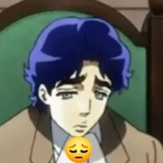 😔 emoji Для переговоров с Джоджофагами Telegram sticker 11 of 13