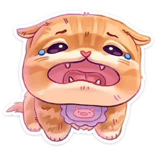 😭 emoji Котик Telegram sticker 23 of 47