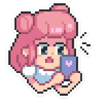 😑 emoji Юмико @nyasticks Telegram sticker 19 of 49