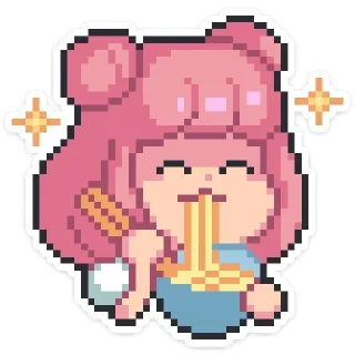 🍜 emoji Юмико ::: @st_pack Telegram sticker 23 of 39