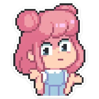 🤷‍♀ emoji Юмико ::: @st_pack Telegram sticker 8 of 39