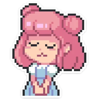 😔 emoji Юмико ::: @st_pack Telegram sticker 11 of 39