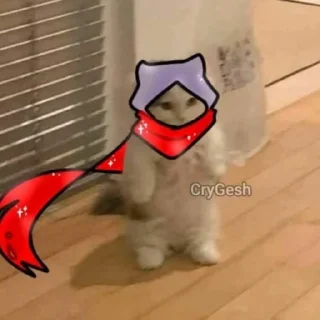 Sticker from Cats sans | @ish_crim
