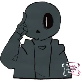 ⌚️ emoji Nightmare sans | @ish_crim Telegram sticker 15 of 30