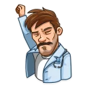 ✊ emoji Skeptical Doc Telegram sticker 18 of 36