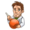 😏 emoji Skeptical Doc Telegram sticker 8 of 36