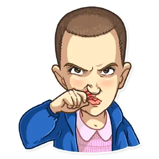 😠 emoji Stranger Things Telegram sticker 7 of 25