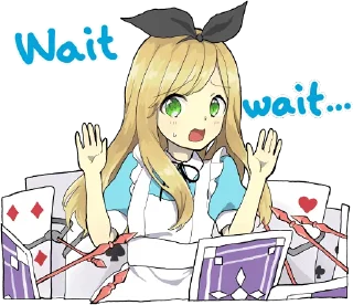 😰 emoji Pom's Alice ENG :: @line_stickers Telegram sticker 9 of 40
