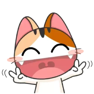 😄 emoji Japanese Kitten Telegram sticker 5 of 30