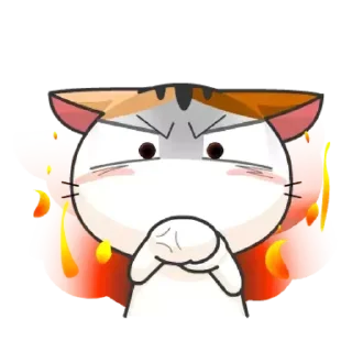 😠 emoji Japanese Kitten Telegram sticker 20 of 30