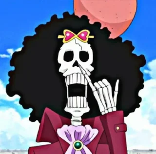 ❤️ emoji Brook by @anime_stickerr Telegram sticker 5 of 20