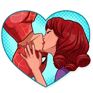 💏 emoji Into the Spider-Verse Telegram sticker 13 of 30