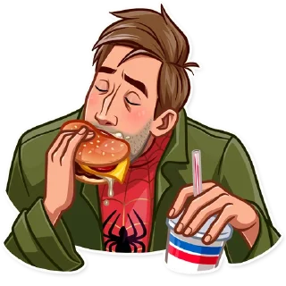 🍔 emoji Into the Spider-Verse Telegram sticker 11 of 30