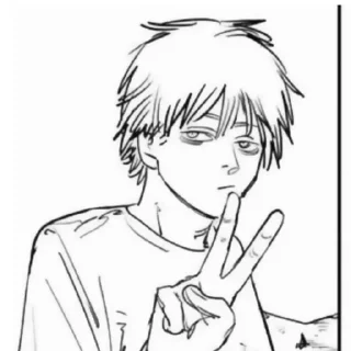 ✌️ emoji Денджи Telegram sticker 4 of 44