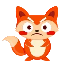 😡 emoji KuFox @Kucoin_Exchange Telegram sticker 5 of 15