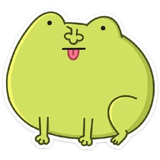 😛 emoji Лягушачий микс :: @stickroom Telegram sticker 22 of 48